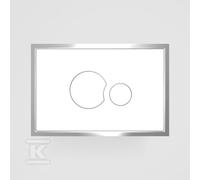 Bouton affleurant SK706 blanc/acier VS16726C010000
