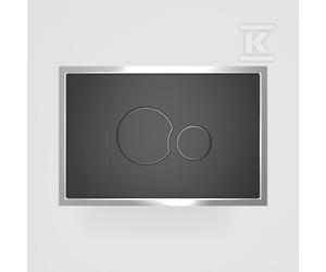 Bouton affleurant SK706 noir mat/acier VS16726C820000