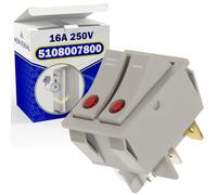 Bouton Alimentation du Radiateur Bain D'huile SR-55 16А 250V avec le Code Original 5108007800 pour Delonghi - MONTERAL
