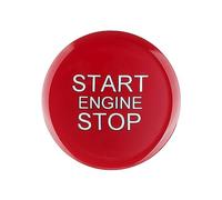 Bouton Autocollant Auto Compatible Avec Alfa Pour Romeo Pour Giulia Pour Stelvio Automobile Intérieur Autocollants ABS Voiture Moteur Démarrage Arrêt Bouton Poussoir Couvercle Garniture