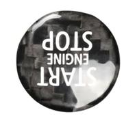 Bouton Autocollant Auto Compatible Avec Mini Pour Cooper Pour R57 2007 2008 2009 2010 2011 2012 2013 2014 2015 Voiture Démarrage Arrêt Moteur Clé D'allumage Bouton Couverture Garniture Autocollant