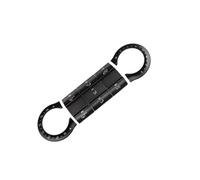 Bouton Autocollants Compatible Avec Benz Pour GLA X156 2015 2016 2017 2018 2019 Autocollants Noirs Pour Garniture De Boutons De Climatisation Console Centrale Style Voiture(SILVER)