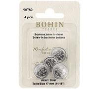 BOUTON AUTOMATIQUE ETOILE 17mm - BOHIN(...) - Acier Gris Acier Gris