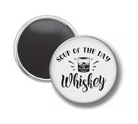 Bouton avec aimant 58 mm - Soupe du jour whisky - Ne convient pas aux vêtements, 58 mm, plastique, 58mm, Plastique