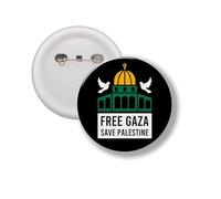 Bouton avec épingle - Free Gaza Save Palestine