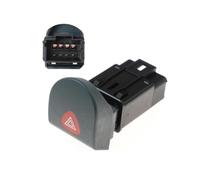 Bouton Avertissement Warning Compatible renault Kangoo 1, Kangoo Express, Interrupteur des Feux de Détresse, Signal de Danger sur Route - OE 7700308821 Commutateur 8 Broches 12 v (7700308821)