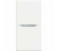 BOUTON AXIAL AXIAL AXOLUTE 1 PÔLE NORMALEMENT OUVERT 10A 1 MODULE COULEUR BLANC