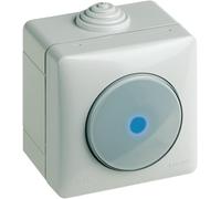 Bouton Axial Murale Rétroéclairé 10A 250Vac Bticino Idrobox 26005