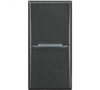 BOUTON AXOLUTE 1 PÔLE AXIAL NORMALEMENT OUVERT 10A A ANTRACITE COULEUR HS4005N