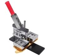 bouton badge Maker Kit de fabrication de boutons magnétiques de forme carrée - Machine à presser les boutons 50x50 mm + coupe-papier + 1000 jeux d'aimants DIY Badge