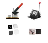 bouton badge Maker Machine de fabrication d'aimants de réfrigérateur avec 200 pièces de matériaux de 63,5 x 63,5 mm DIY Badge