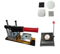 bouton badge Maker Machine de fabrication d'autocollants de réfrigérateur carrés 50x50 mm Aimant de réfrigérateur avec coupe-papier Consommables magnétiques