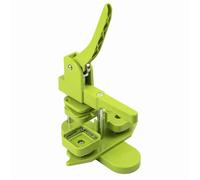 bouton badge Maker Machine de fabrication de boutons de badges carrés en ABS 50x50 mm, presse à boutons rotatifs pour la fabrication de badges à aimant souple DIY Badge(Lake blue black)