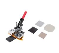 bouton badge Maker Machine de presse à badges carrée pour réfrigérateur 50 x 50 mm/63,5 x 63,5 mm avec 1000 aimants DIY Badge(50x50mm Set)