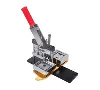 bouton badge Maker Machine de presse à badges carrée pour réfrigérateur 50 x 50 mm/63,5 x 63,5 mm Machine de fabrication d'aimants de réfrigérateur manuels rotatifs DIY Badge(50x50mm Set)