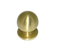 Bouton boule de diamètre 25mm en zamak sur platine doré - CADAP - 00401/1S