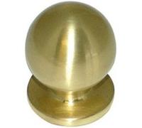 Bouton boule de diamètre 25mm en zamak sur platine doré - CADAP - 00401/1S Noir G