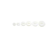 Bouton Bouton coquillage blanc 10 mm Boutons coquillages deux trous for travaux d'aiguille 100 pièces/paquet(1201 White 2holes,18mm)
