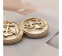 Bouton Boutons de couture for vêtements vintage, accessoires for manteaux, boutons for et artisanat(Gold,23.0mm 6pcs)