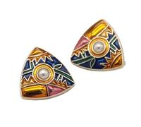 Bouton Boutons en métal doré irréguliers de 20 mm forme triangle rétro for vêtements, bouton décoratif femme, blazer, couture, bricolage