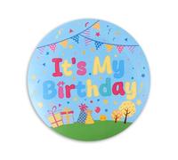 Bouton C’est Mon Anniversaire, Badge Joyeux Anniversaire à Thème Dessin Animé Mignon pour Enfants Garçons et Filles Accessoires de Décoration et de Fête (Style 2)