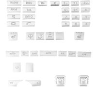 Bouton CD central, volant, cache-vitre | Autocollants et garnitures intérieures compatible avec Mercedes-Benz W212, W211 et W213