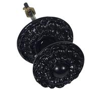 Bouton chainette Dahila 91 mm noir JARDINIER MASSARD J502120