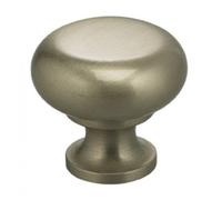Bouton champignon classique et moderne - Dimensions (H x l x P) : 1 x 1 x 1 cm - Finition : plaqué nickel satiné.