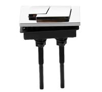 Bouton Chasse d'eau Wc 1 bouton carré for réservoir de toilettes à double chasse d'eau, valve universelle for, interrupteur pression, accessoires salle bains(B)