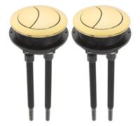 Bouton Chasse d'eau Wc 2 pièces bouton de réservoir toilette évier noir interrupteur d'eau citerne toilettes rinçage côté double poussoir