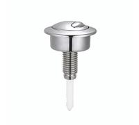Bouton Chasse D'eau Wc Double Chasse D'eau Avec Bouton Chass-e D'eau Poussoir Double Chasses D'eau Pour Chasses D'eau WC (Argent)
