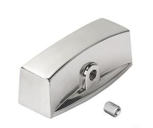 Bouton chromé pour cadran, 5,2 cm, valve de contrôle de gaz en forme de D, pour cuisinière et four, pièce de rechange élégante en métal pour réparation d'appareils de cuisine