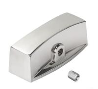 Bouton chromé pour vanne de contrôle de gaz avec tige en forme de D compatible avec les cuisinières Rugam JaFor De Cecil Montague et pour les gammes D