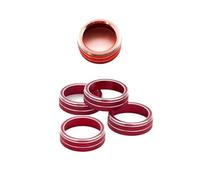 Bouton climatisation Bague Réglage Bouton Réglage Commutateur Volume Climatiseur Pour Volvo S60 V60 XC60 V40 S80(ROUGE)