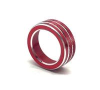 Bouton climatisation Climatisation Bouton Contrôle Vent Anneau Décoratif Pour Volvo S80L S60 Xc60 XC70 V60 V70(ROUGE)