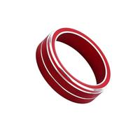 Bouton climatisation Couvercle Bouton Volume À Anneau Rotatif Climatisation Pour Volvo S60 V60 XC60 S60 V40 XC90(ROUGE)