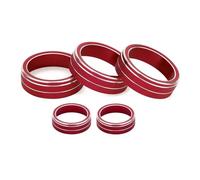 Bouton Climatisation Couvercle Commande Bague D’interrupteur Pour VW Pour Golf MK7 2014-2020 Interrupteurs climatisation(ROUGE,2016-2020)