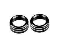 Bouton climatisation Couvercle De Bouton De Volume Radio Pour BRZ Et Toyotaes GR86 2021 2022 2023 2024 Module de contrôle HVAC(2pcs Black Volume)