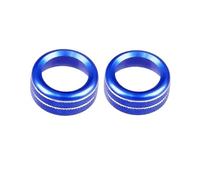 Bouton climatisation Couvercle De Bouton De Volume Radio Pour BRZ Et Toyotaes GR86 2021 2022 2023 2024 Module de contrôle HVAC(2pcs Blue Volume)