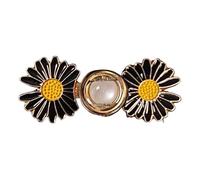 Bouton Clipsable pour Jeans trop Large, Ajuste la Taille Sans Couture, Serre-taille Rapide, Bouton magique Coloris Fleur