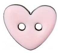 Bouton Coco laqué 2 trous Coeur 10 à 15mm - Prym(...) - 15-rose Clair 15-rose Clair G