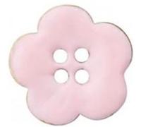 Bouton Coco laqué 4 trous Fleur 18mm - Prym(...) - Rose Clair Rose Clair G
