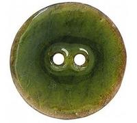 Bouton Coco laqué Vert foncé 30 mm X 1 - Union Knopf(...) - Vert G