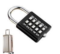 Bouton Combinaison de sécurité Calquette - Verrouillage du code numérique 8/10 chiffres | Verrouillage des casiers compacts pour le gymnase, la clôture, le sac à dos d'étudiant, la boîte à outils, le