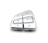 Bouton Comman Volant Boutons Commande Menu Volant Voiture Pour Benz AB Pour GLA Pour GLS Pour GLE Classe V W176 W246 W156 W166 W292 W117 W218 W231(Silver-Left)