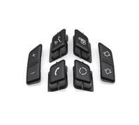 Bouton Comman Volant Pour BMW Pour X1 Série 3 E84 E90 E91 E92 E93 61316959893 61316959894 Couvercle Bouton Commande Clé Volant Multifonction Voiture(Model A 6PCS)
