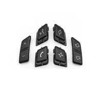 Bouton Comman Volant Pour BMW Série 3 Pour X1 E90 E91 E92 E93 E84 61316959893 61316959894 Couvercle Commutateur Commande Bouton Volant Multifonction Voiture(Model B 6PCS)