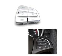 Bouton Commande Audio Volant Pour Benz AB GLA GLS GLE V Classe W176 W246 W156 W166 W292 W117 W218 W231 Boutons Commutation Commande Menu Volant Voiture(Silver-Right)