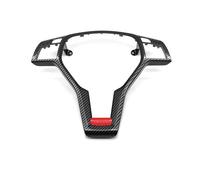 Bouton Commande Audio Volant Pour Benz Pour AMG ABCE GLK GLA CLA CLS Classe W176 W246 W204 W212 W156 W117 Garniture Chromée Du Panneau Volant Voiture(Carbonfiber-Red)