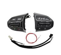 Bouton Commande Audio Volant Pour Kia Pour RIO 2018-2021 Pour X-LINE K2 4 Boutons Volant Régulateur Vitesse À Distance Bluetooth Volume Commutateurs Voiture Gauche + Droite + Fil(Model B-1 SET)